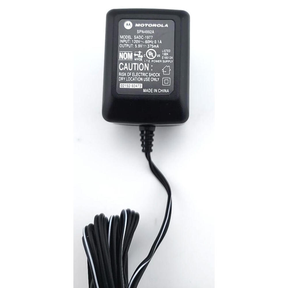 Genuine Motorola SPN4992A AC Class 2 Power Supply Wall Adapter 5.9V 350mA OEM